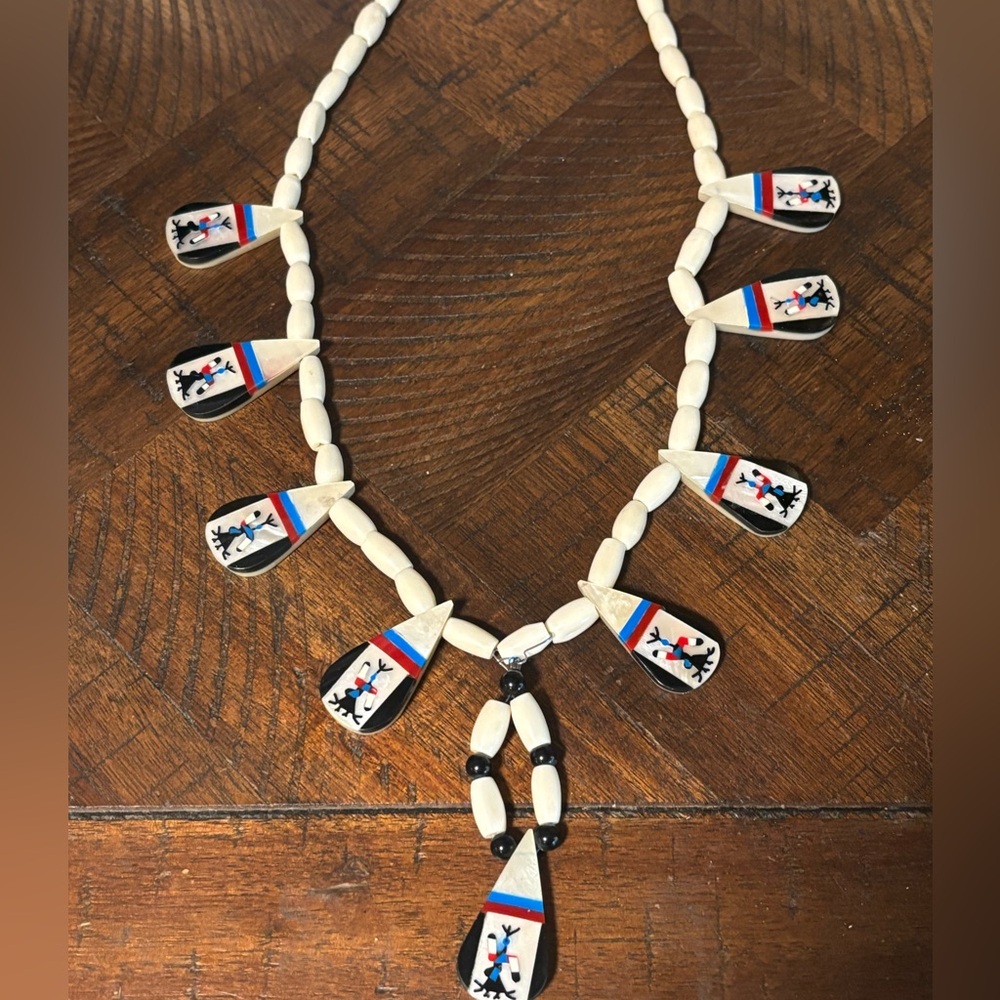 Santo Domingo inlay necklace